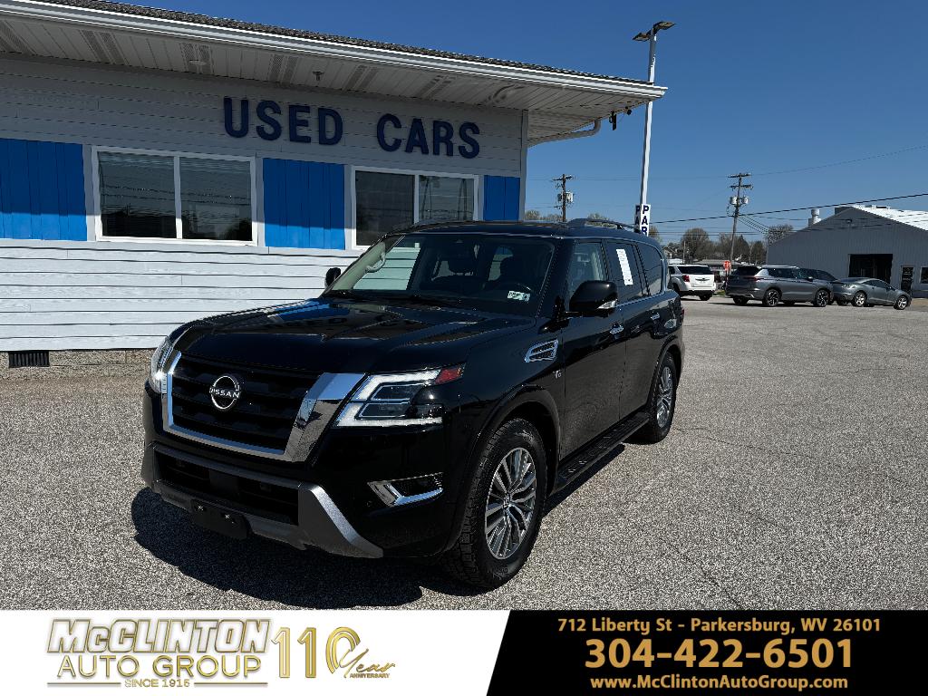 Super Black 2021 Nissan Armada SL 4WD SUV / Crossover Four-Wheel Drive 7-Speed Automatic