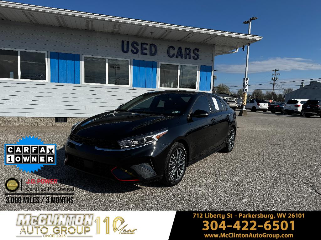 Aurora Black 2023 Kia Forte GT-Line FWD Sedan Front-Wheel Drive Continuously Variable Transmission
