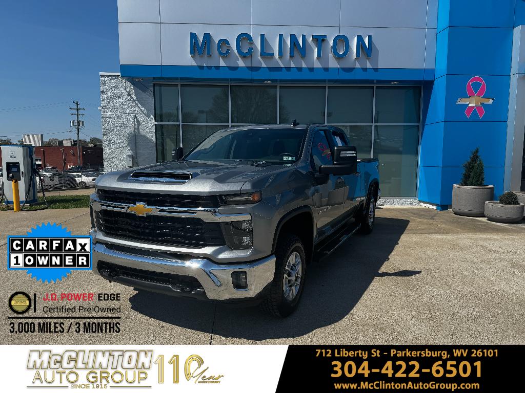 Sterling Gray Metallic 2025 Chevrolet Silverado 2500HD LT Crew Cab 4WD Pickup Truck Four-Wheel Drive Automatic