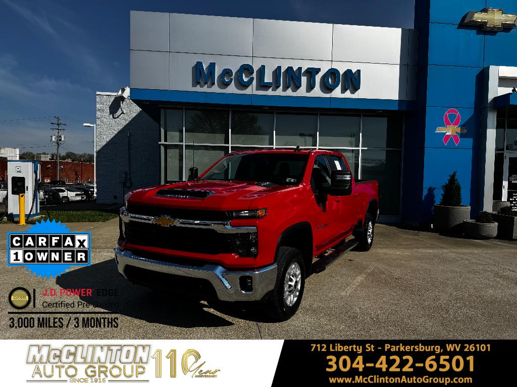 Red Hot 2025 Chevrolet Silverado 2500HD LT Crew Cab 4WD Pickup Truck Four-Wheel Drive Automatic