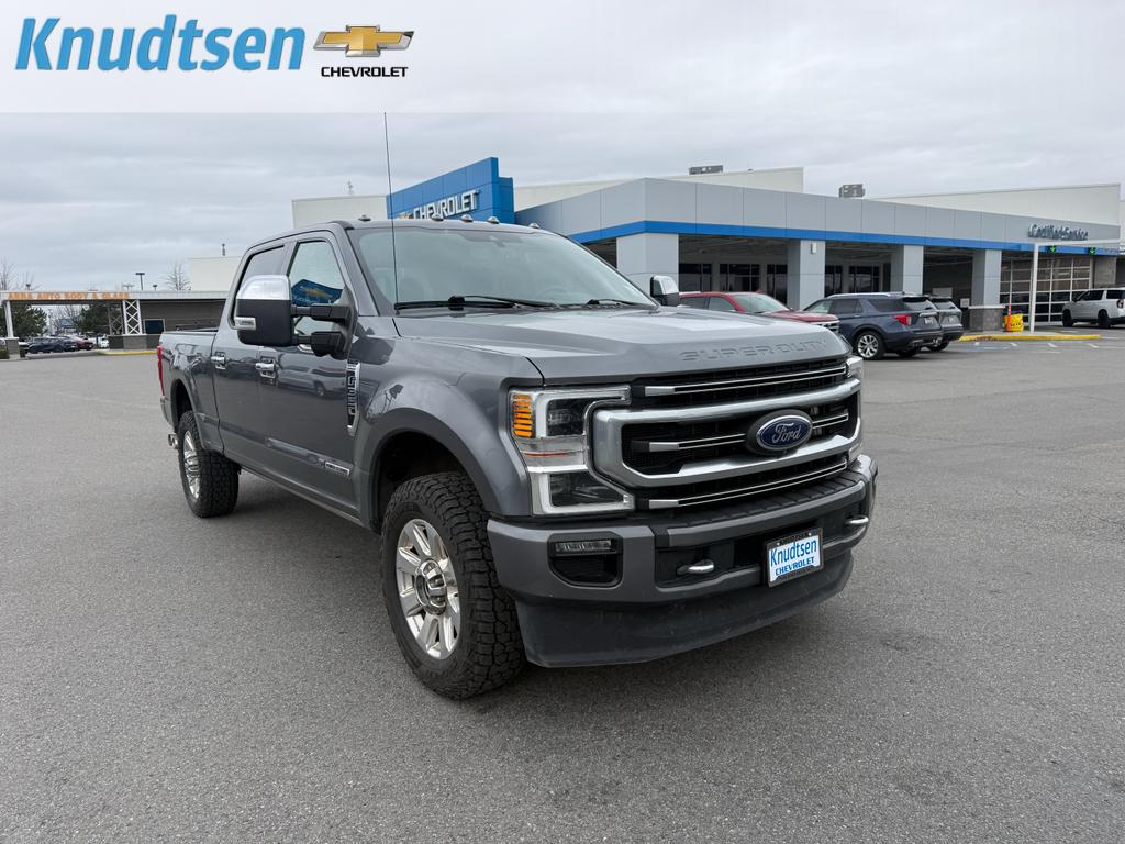 CARBONIZED GRAY 2021 Ford F-350 Super Duty Platinum Crew Cab 4WD Pickup Truck Four-Wheel Drive Automatic