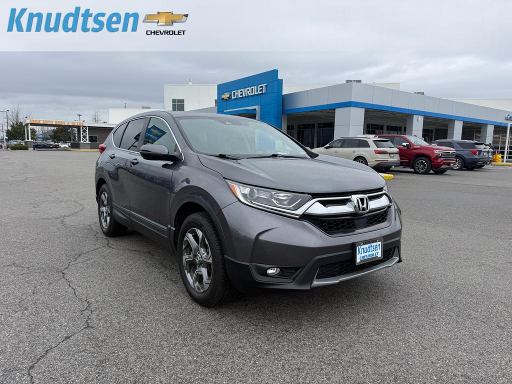 Gray (Modern Steel Metallic) 2019 Honda CR-V EX AWD SUV / Crossover All-Wheel Drive Continuously Variable Transmission