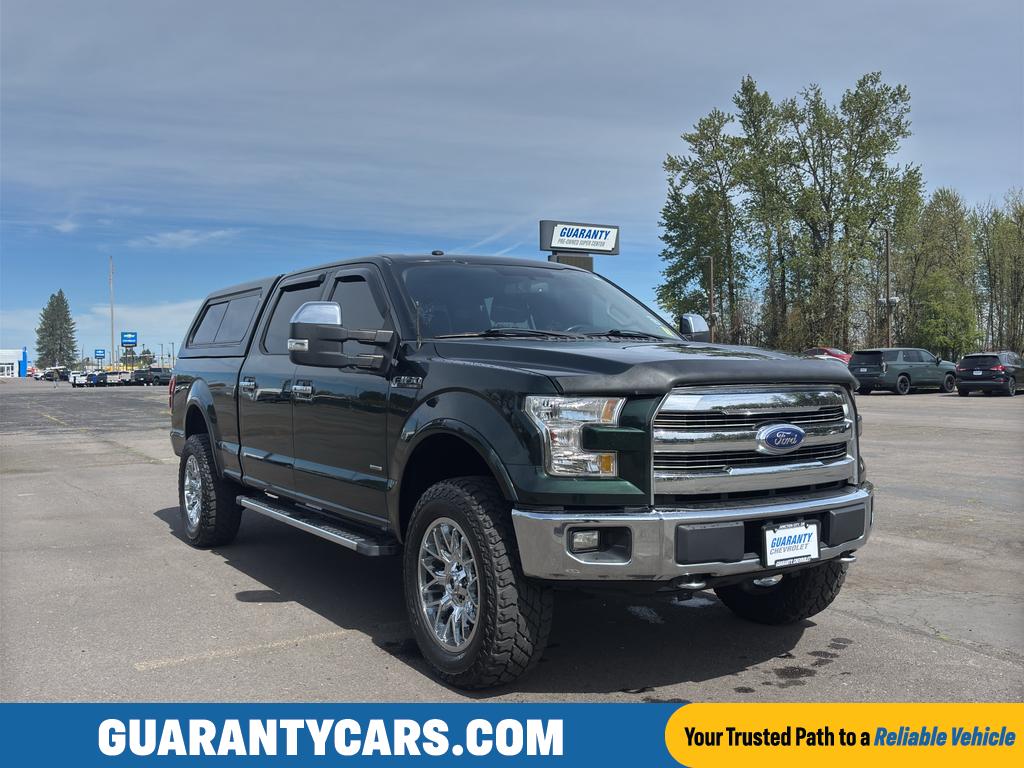 Green Gem Metallic 2016 Ford F-150 Lariat SuperCrew LB 4WD Pickup Truck Four-Wheel Drive 6-Speed Automatic