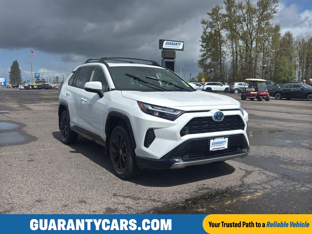 White (Wind Chill Pearl) 2024 Toyota RAV4 Hybrid SE AWD SUV / Crossover All-Wheel Drive Continuously Variable Transmission