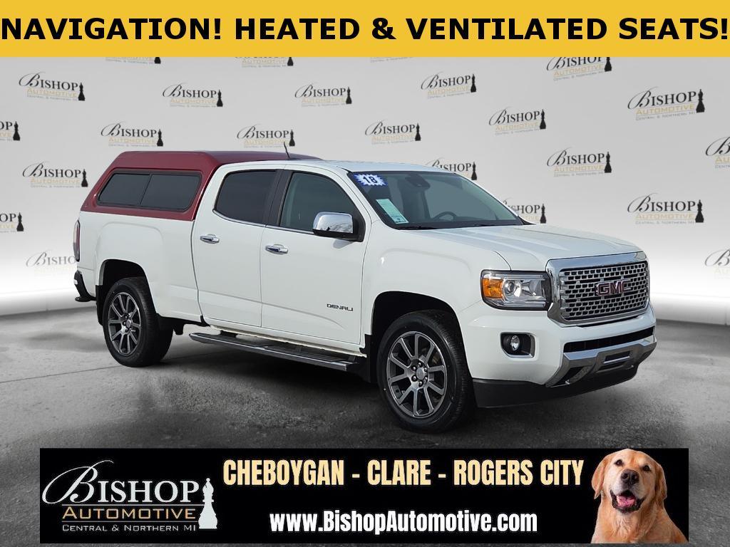 Summit White 2018 GMC Canyon Denali Crew Cab 4WD Pickup Truck Four-Wheel Drive 8-Speed Automatic