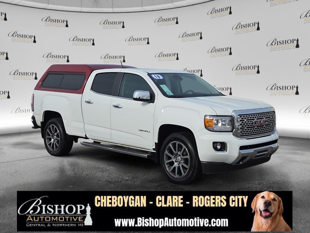 Summit White 2018 GMC Canyon Denali Crew Cab 4WD Pickup Truck Four-Wheel Drive 8-Speed Automatic