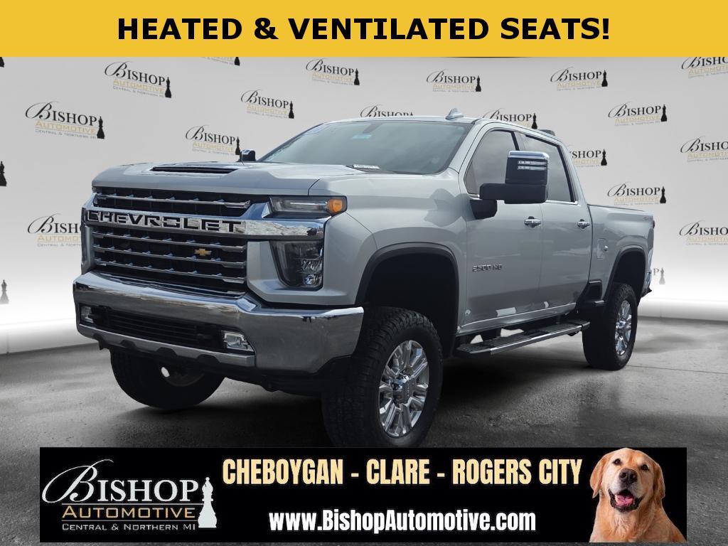 Silver Ice Metallic 2020 Chevrolet Silverado 2500HD LTZ Crew Cab 4WD Pickup Truck Four-Wheel Drive Automatic