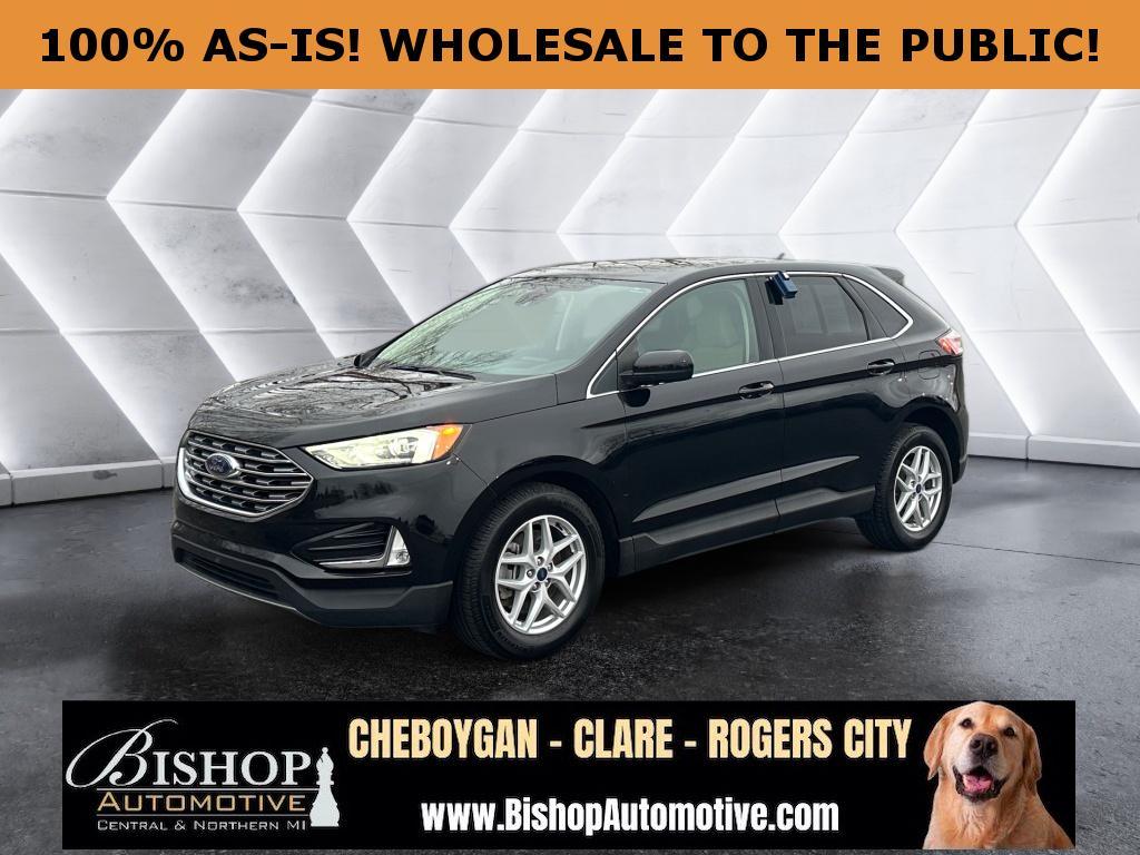 AGATE BLACK METALLIC 2021 Ford Edge SEL FWD SUV / Crossover Front-Wheel Drive 8-Speed Automatic