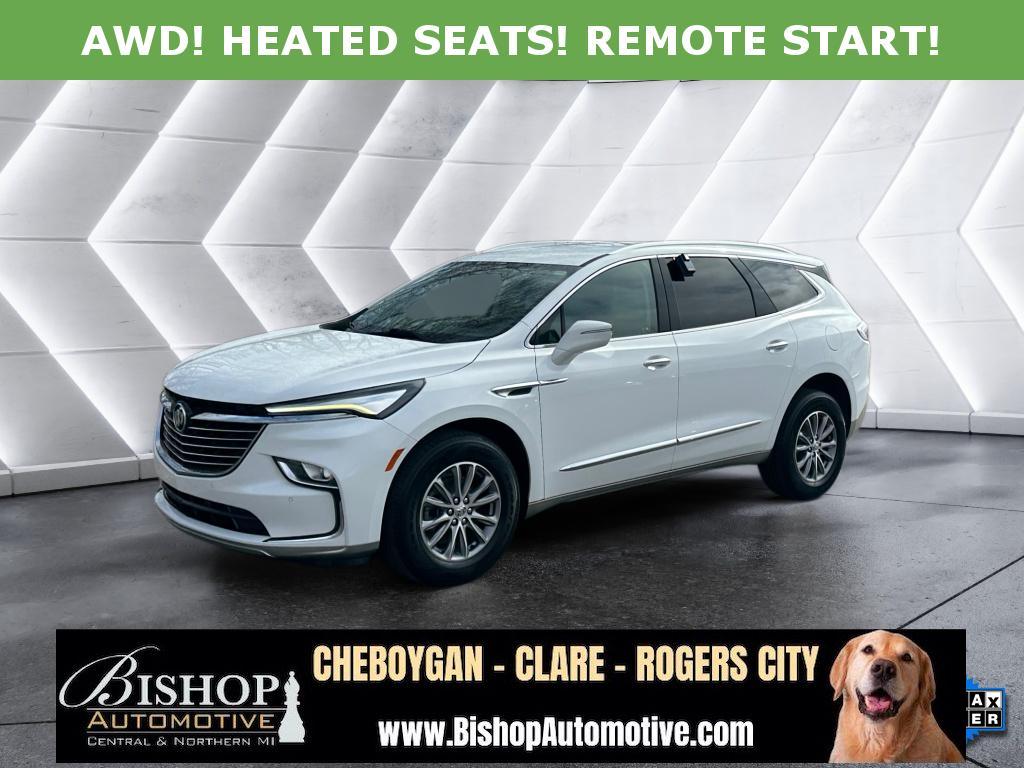 Summit White 2023 Buick Enclave Essence AWD SUV / Crossover Four-Wheel Drive 9-Speed Automatic