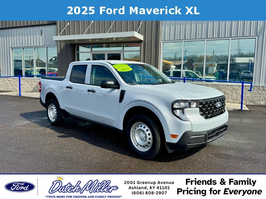 Space White Metallic 2025 Ford Maverick XL SuperCrew AWD Pickup Truck All-Wheel Drive 8-Speed Automatic
