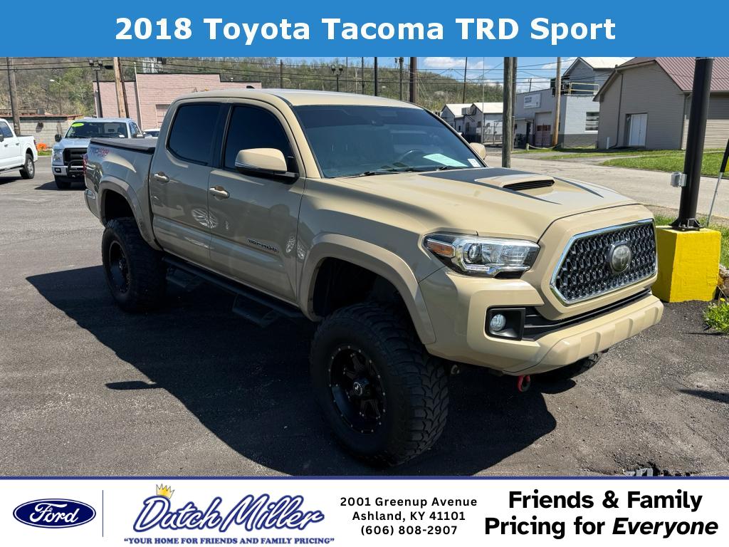 Quicksand 2018 Toyota Tacoma TRD Sport Double Cab 4WD Pickup Truck Four-Wheel Drive 6-Speed Manual