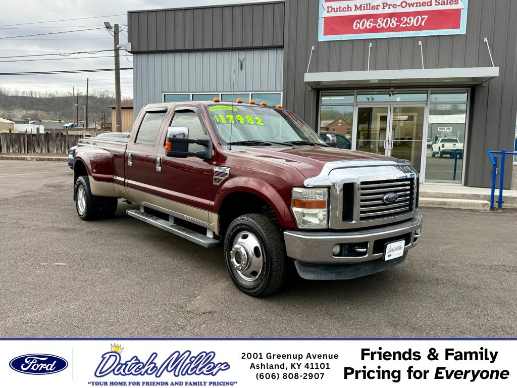 Red Clearcoat 2009 Ford F-350 Super Duty Lariat Crew Cab LB DRW 4WD Pickup Truck Four-Wheel Drive 5-Speed Automatic