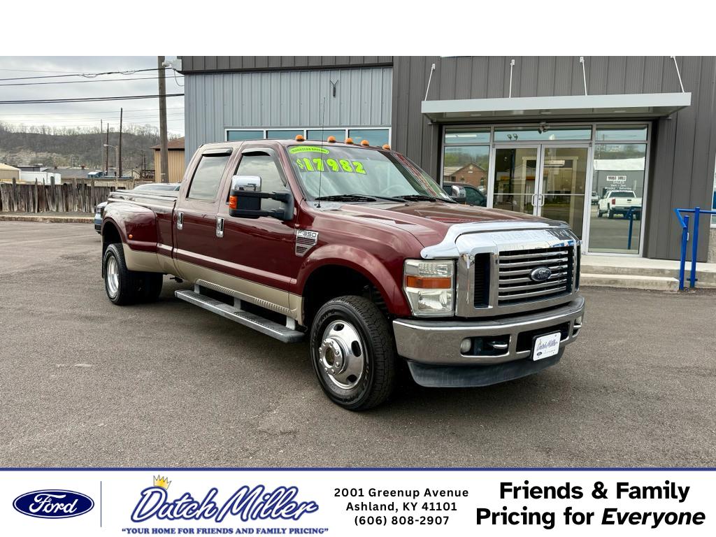 Red Clearcoat 2009 Ford F-350 Super Duty Lariat Crew Cab LB DRW 4WD Pickup Truck Four-Wheel Drive 5-Speed Automatic