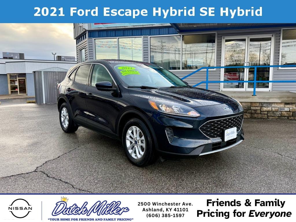 Antimatter Blue Metallic 2021 Ford Escape Hybrid SE AWD SUV / Crossover All-Wheel Drive Continuously Variable Transmission