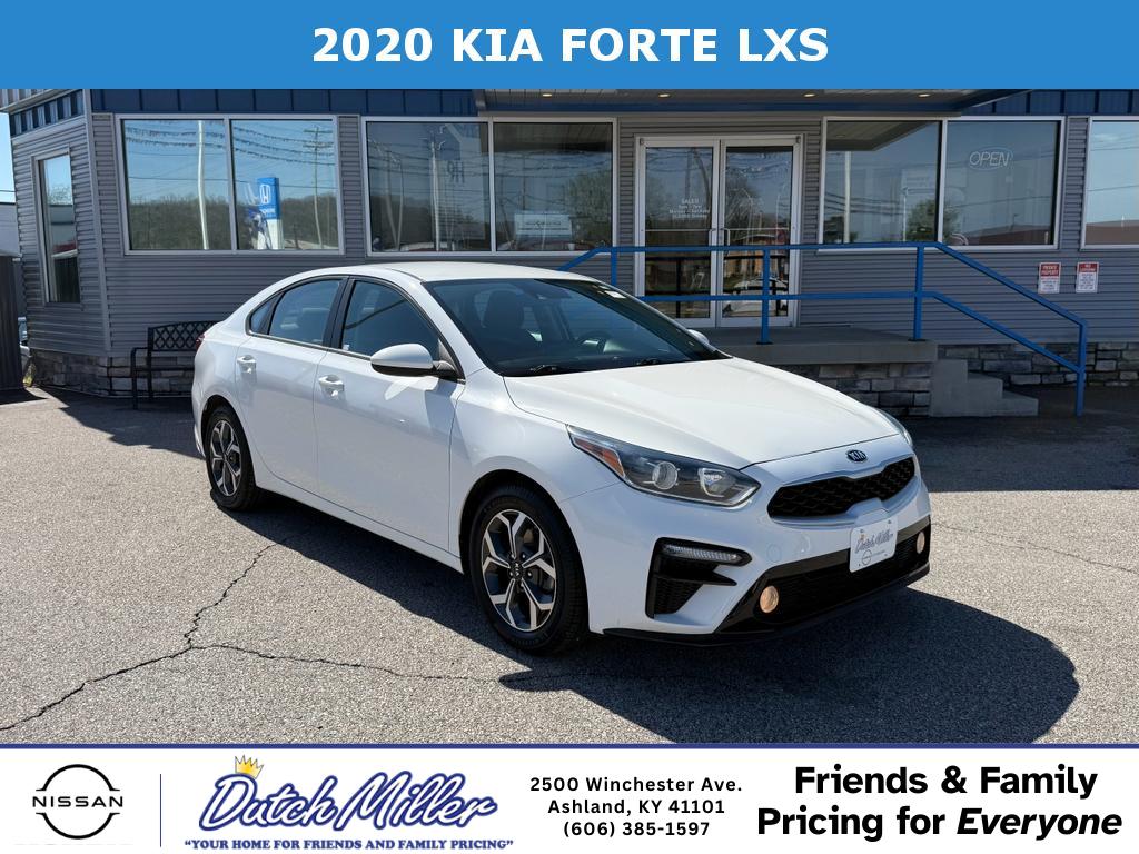 Clear White 2020 Kia Forte LXS FWD Sedan Front-Wheel Drive Continuously Variable Transmission