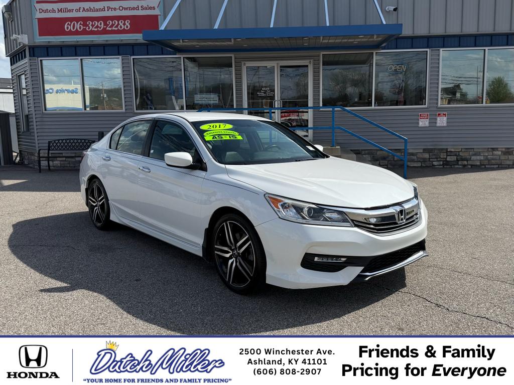 White Orchid Pearl 2017 Honda Accord Sport FWD Sedan Front-Wheel Drive Continuously Variable Transmission