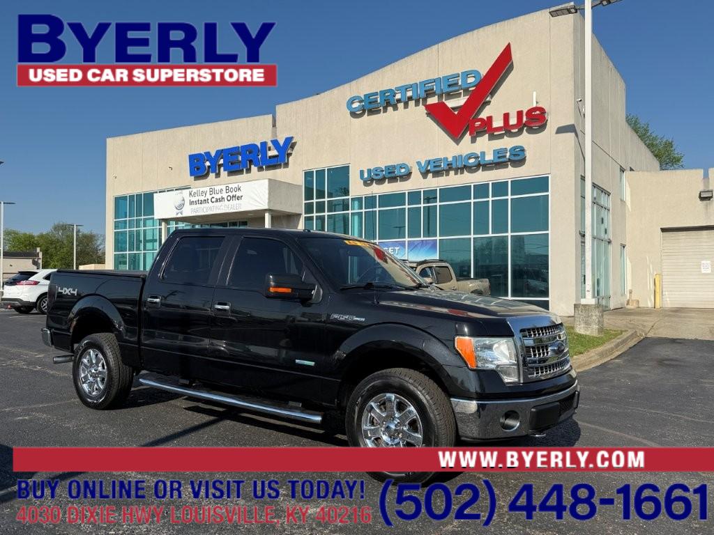 Tuxedo Black Metallic 2013 Ford F-150 XLT SuperCrew 4WD Pickup Truck Four-Wheel Drive 6-Speed Automatic