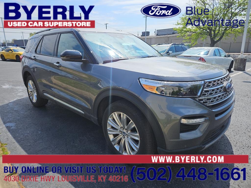 Carbonized Gray Metallic 2023 Ford Explorer Limited AWD SUV / Crossover All-Wheel Drive Automatic