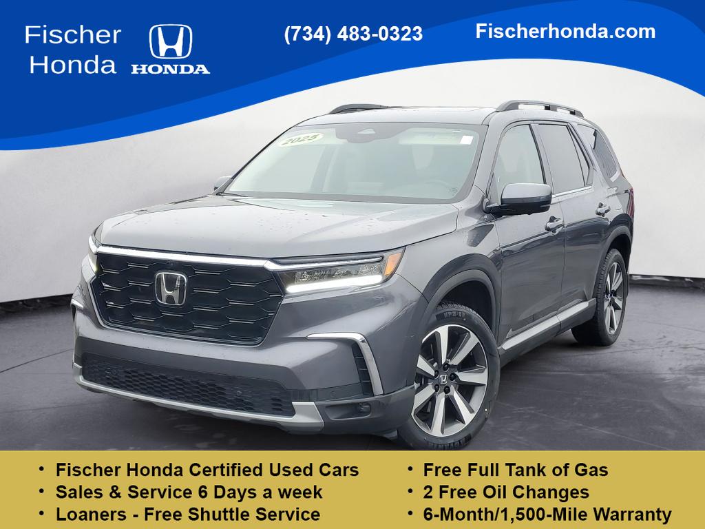 Gray (Modern Steel Metallic) 2025 Honda Pilot Elite AWD SUV / Crossover All-Wheel Drive Automatic