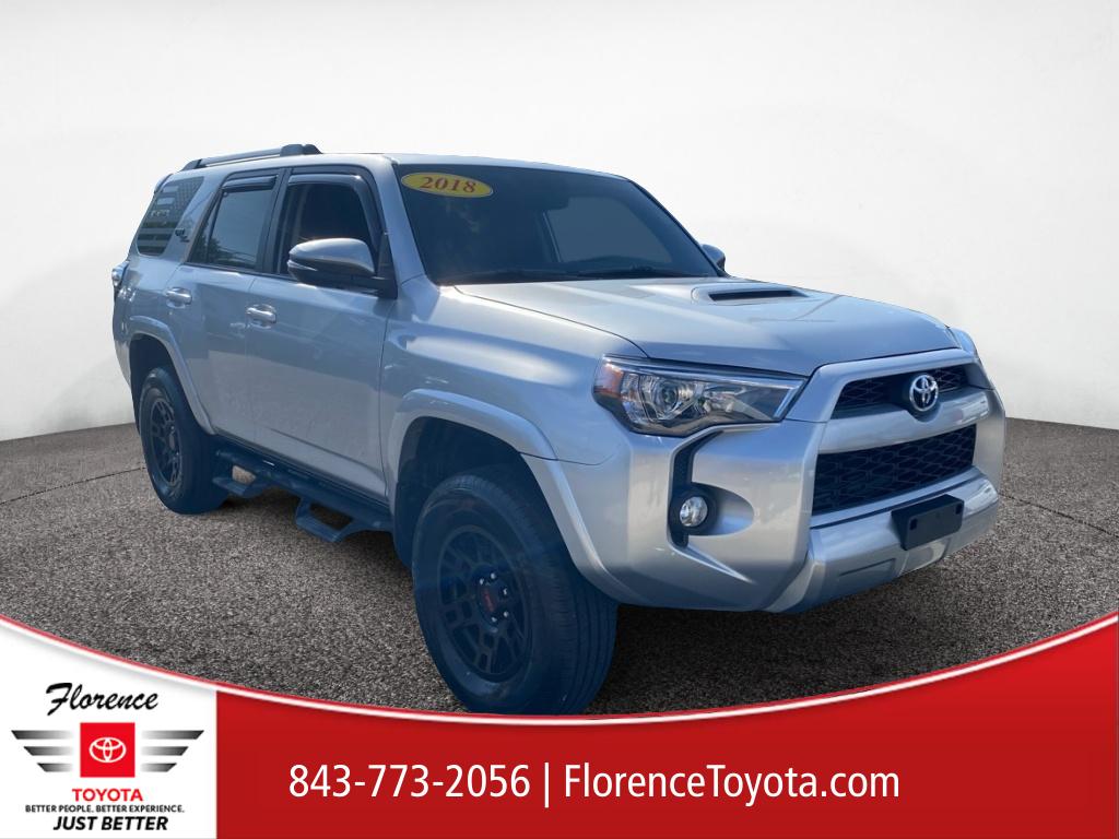 Classic Silver Metallic 2018 Toyota 4Runner TRD Off-Road Premium 4WD SUV / Crossover Four-Wheel Drive 5-Speed Automatic