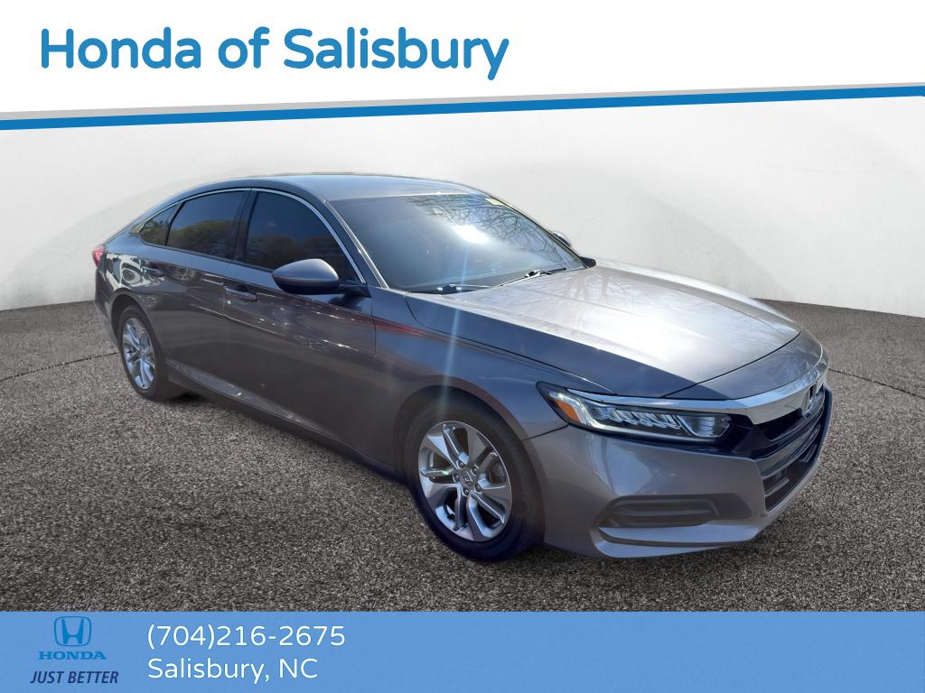 Gray (Modern Steel Metallic) 2018 Honda Accord 1.5T LX FWD Sedan Front-Wheel Drive Continuously Variable Transmission