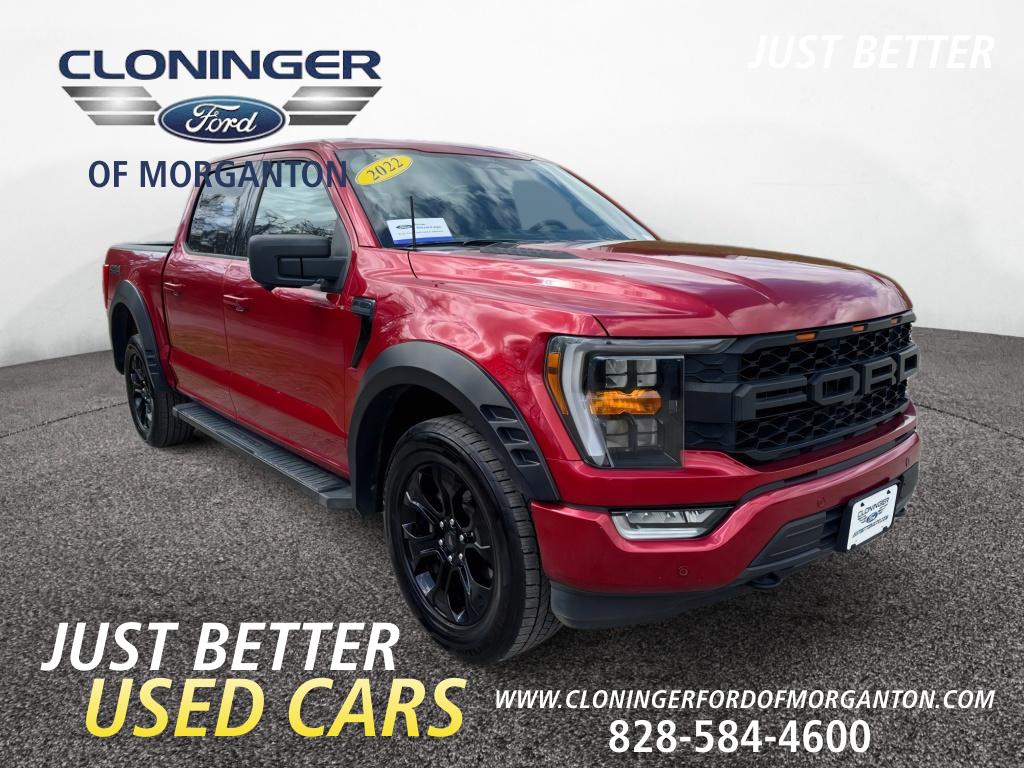 Rapid Red Metallic Tinted Clearcoat 2022 Ford F-150 XLT SuperCrew 4WD Pickup Truck Four-Wheel Drive Automatic