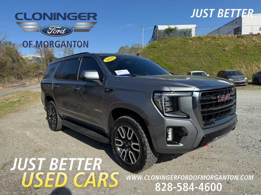 Gray (SATIN STEEL METALLIC) 2021 GMC Yukon AT4 4WD SUV / Crossover Four-Wheel Drive Automatic