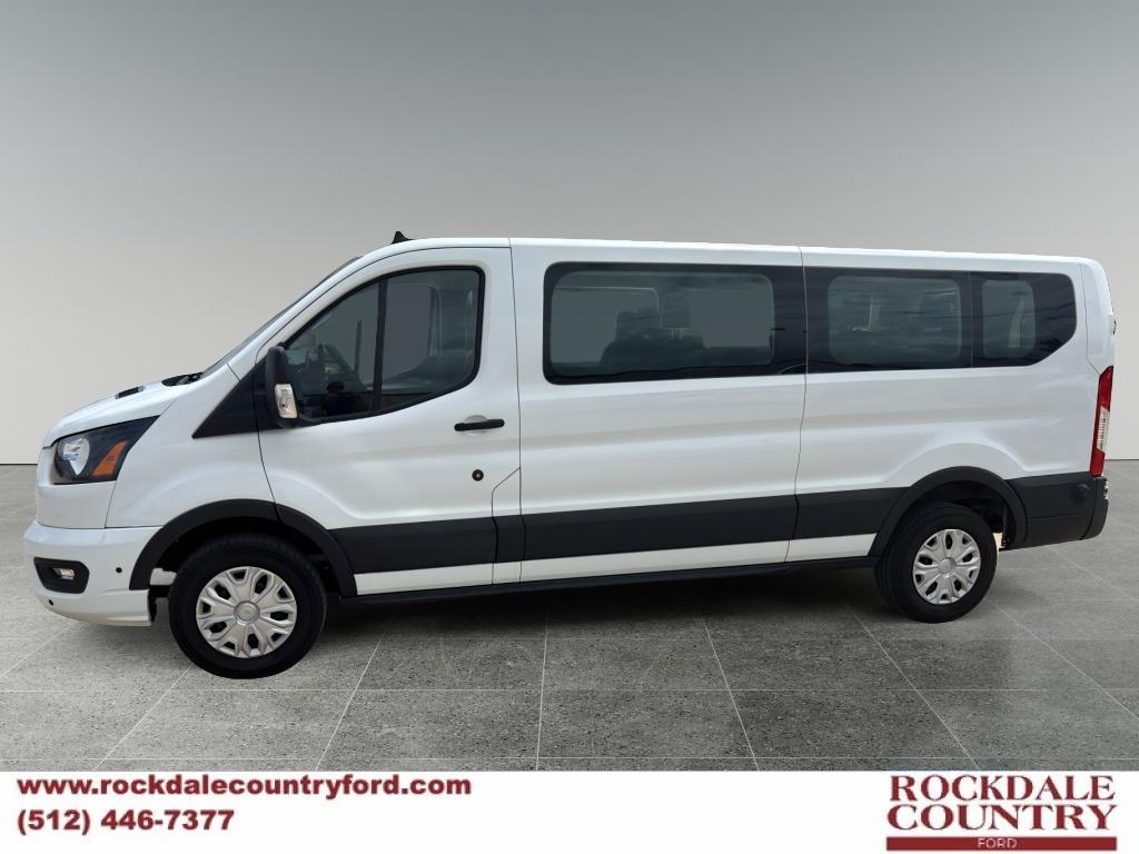 Oxford White 2024 Ford Transit Passenger 350 XLT Low Roof LB RWD Van Rear-Wheel Drive Automatic