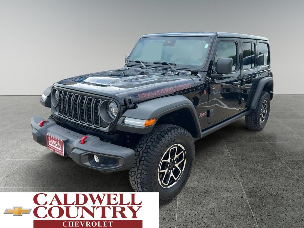 Black Clearcoat 2025 Jeep Wrangler Rubicon 4-Door 4WD SUV / Crossover Four-Wheel Drive 8-Speed Automatic
