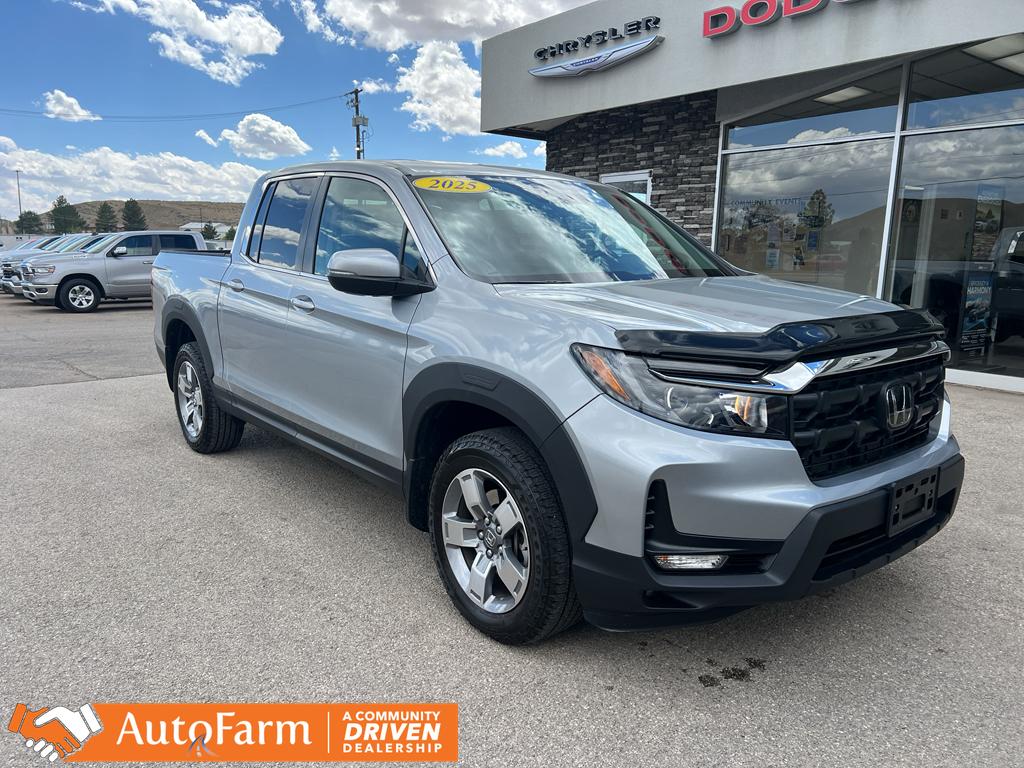Solar Silver Metallic 2025 Honda Ridgeline RTL AWD Pickup Truck All-Wheel Drive 9-Speed Automatic