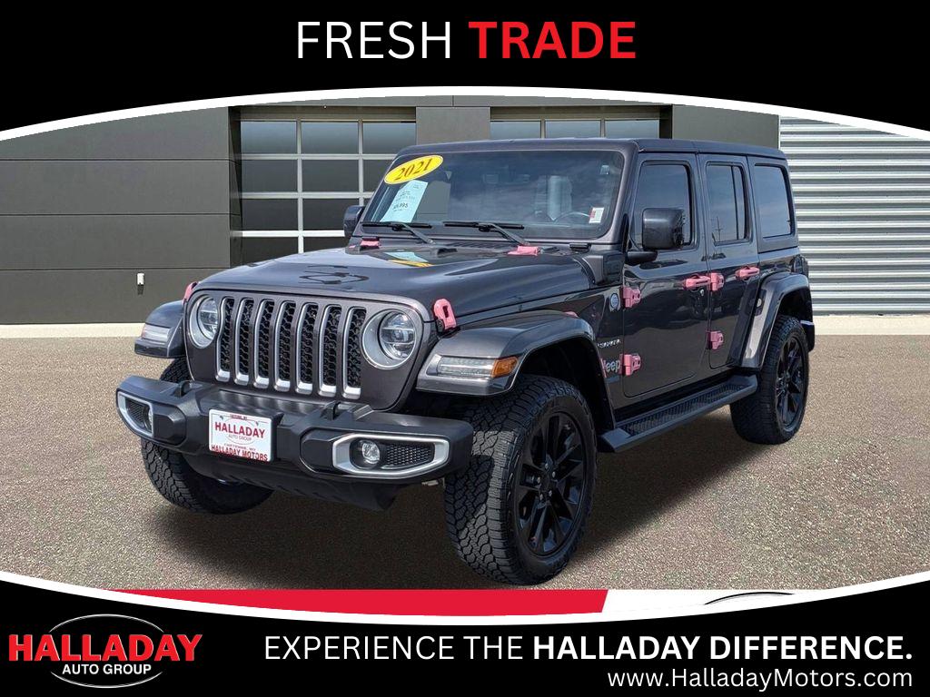 Gray (Granite Crystal Metallic Clearcoat) 2021 Jeep Wrangler 4xe Sahara 4WD SUV / Crossover Four-Wheel Drive 8-Speed Automatic