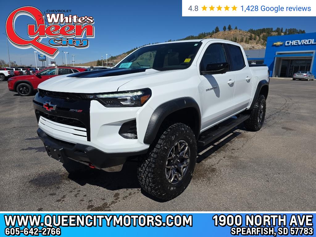 Summit White 2025 Chevrolet Colorado ZR2 Crew Cab 4WD Pickup Truck Four-Wheel Drive 8-Speed Automatic