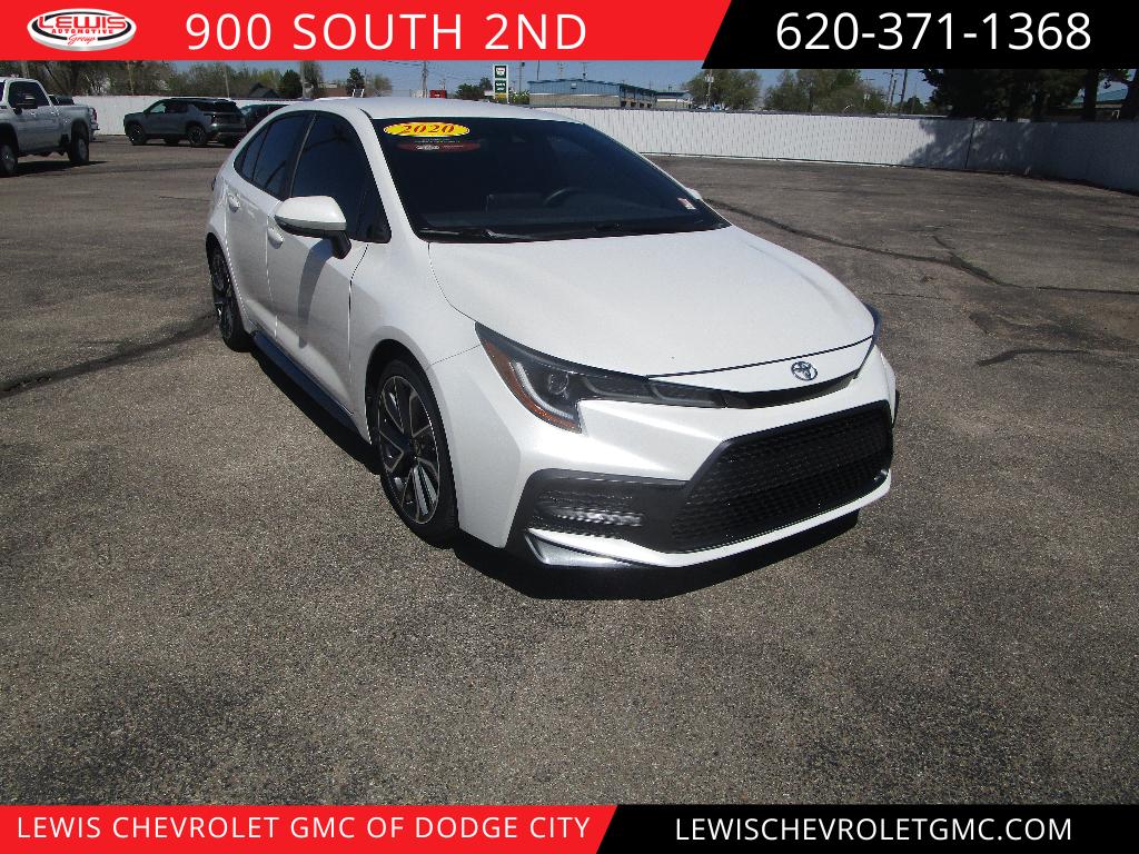 Super White 2020 Toyota Corolla SE FWD Sedan Front-Wheel Drive Continuously Variable Transmission