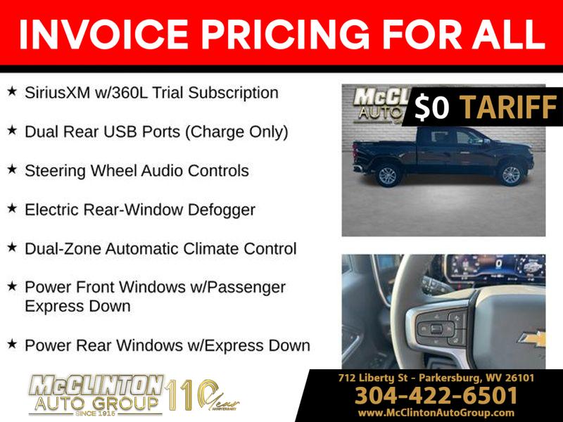 2025 Black Chevrolet Silverado 1500 LT 4X4 Truck