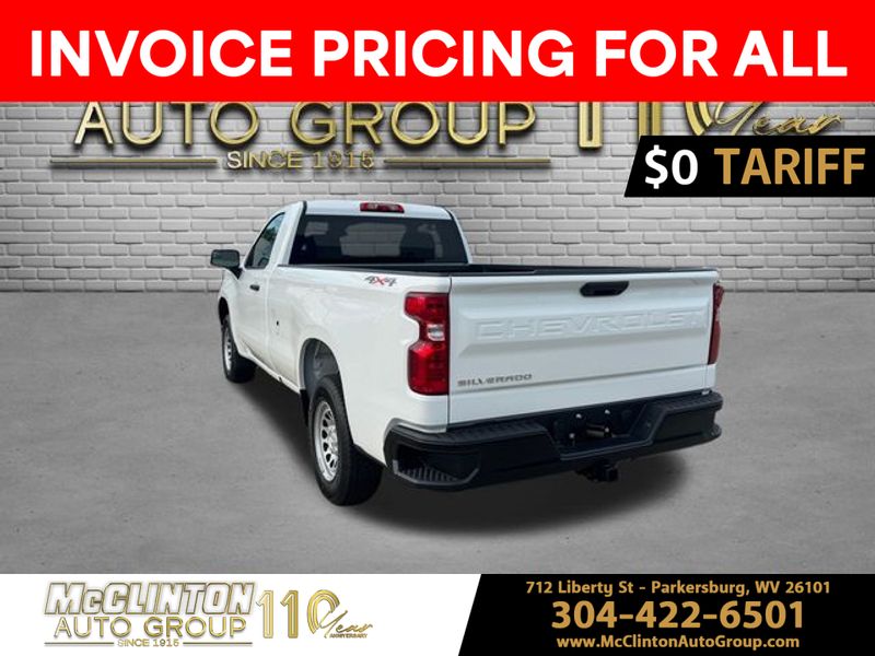 2025 Summit White Chevrolet Silverado 1500 Work Truck 4X4 Truck