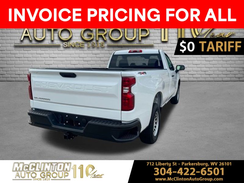2025 Summit White Chevrolet Silverado 1500 Work Truck 4X4 Truck