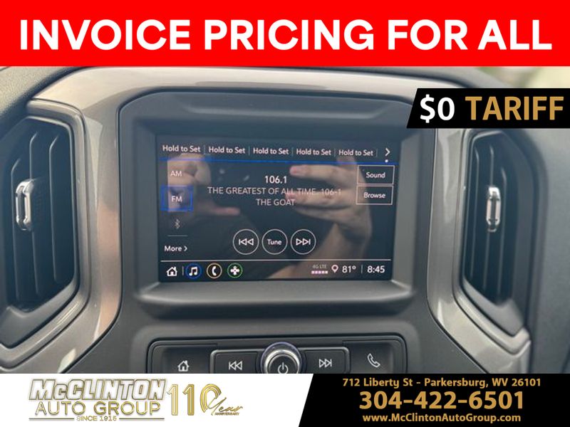 2025 Summit White Chevrolet Silverado 1500 Work Truck 4X4 Truck