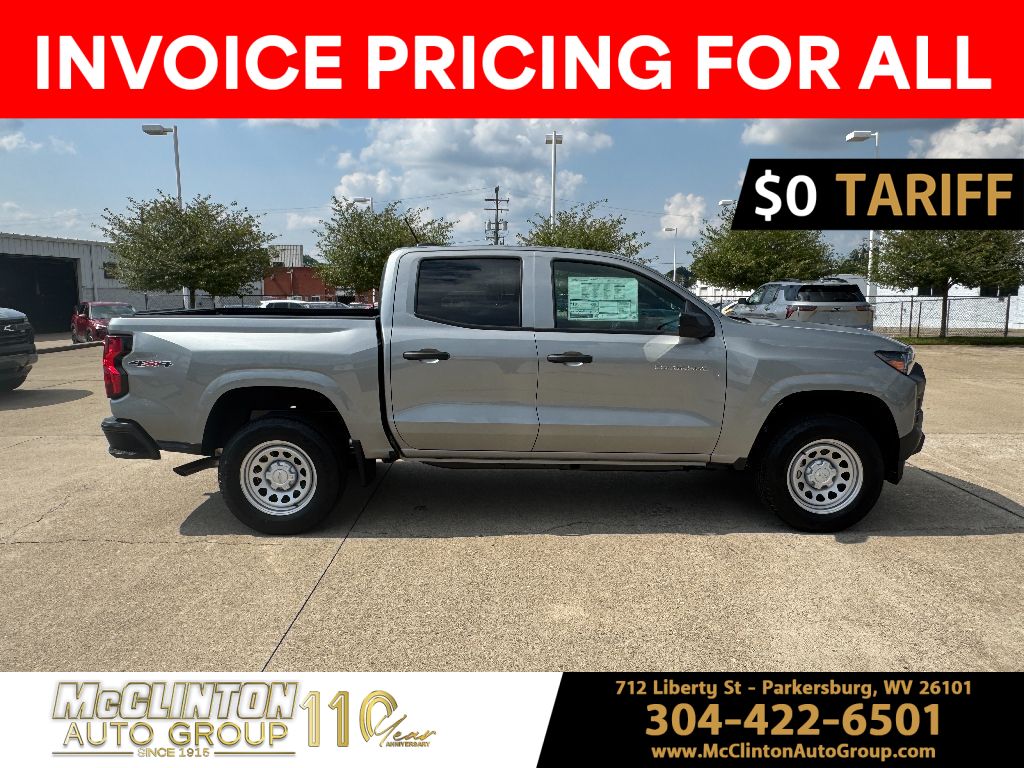 2025 Sterling Gray Metallic Chevrolet Colorado 4WD Work Truck 4X4 Truck