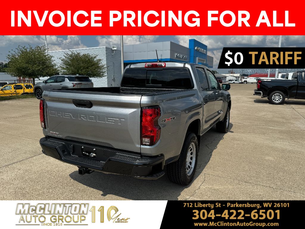 2025 Sterling Gray Metallic Chevrolet Colorado 4WD Work Truck 4X4 Truck
