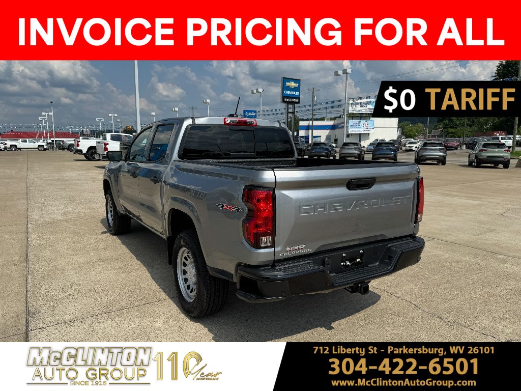 2025 Sterling Gray Metallic Chevrolet Colorado 4WD Work Truck 4X4 Truck