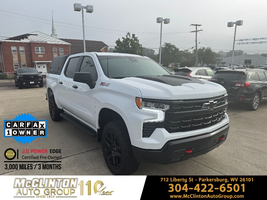 2024 Summit White Chevrolet Silverado 1500 LT Trail Boss Truck