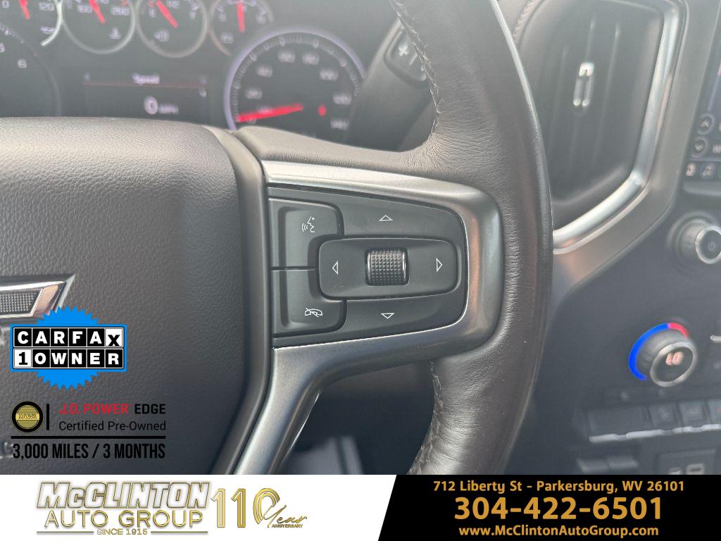 2021 Black Chevrolet Silverado 1500 LT Trail Boss 4X4 Truck