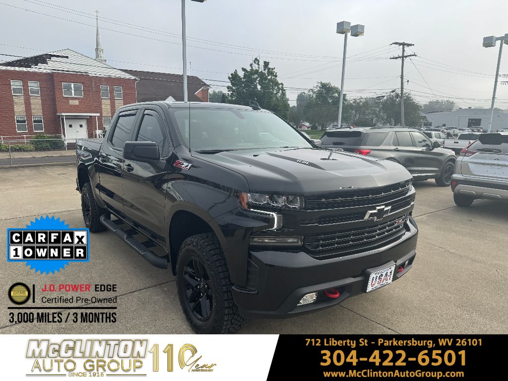 2021 Black Chevrolet Silverado 1500 LT Trail Boss Truck