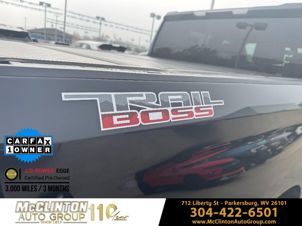 2021 Black Chevrolet Silverado 1500 LT Trail Boss 4X4 Truck
