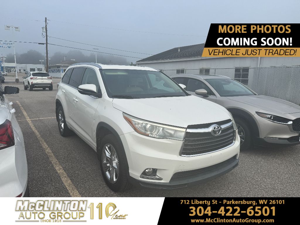 2015 Blizzard Pearl Toyota Highlander Limited AWD