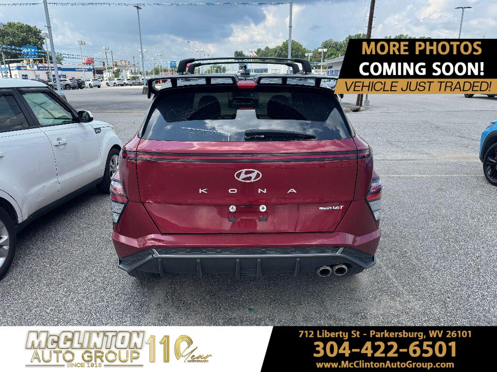 2024 Ultimate Red Metallic w/Black Roof Hyundai Kona N Line AWD