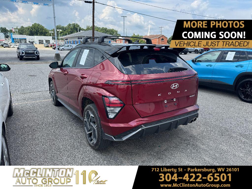 2024 Ultimate Red Metallic w/Black Roof Hyundai Kona N Line AWD