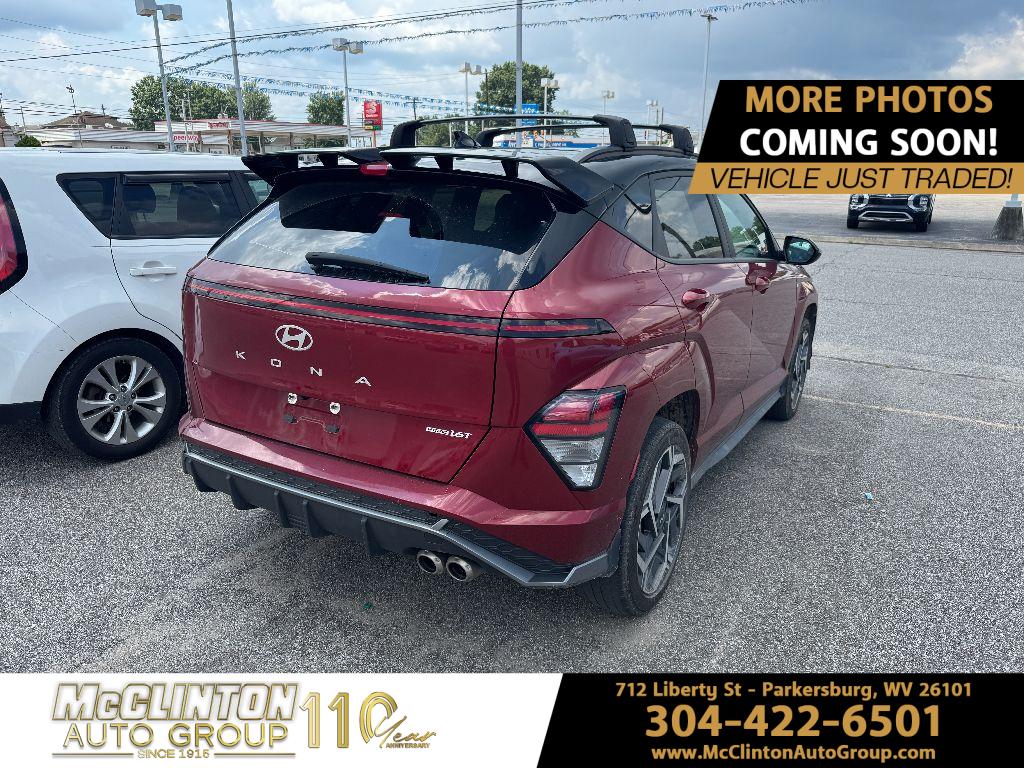 2024 Ultimate Red Metallic w/Black Roof Hyundai Kona N Line AWD