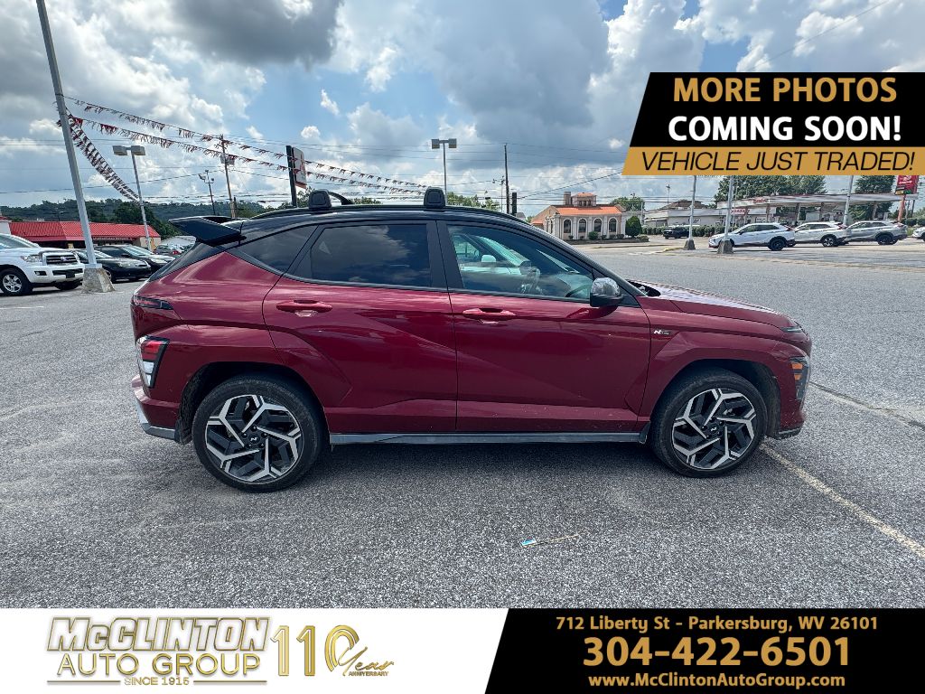 2024 Ultimate Red Metallic w/Black Roof Hyundai Kona N Line AWD
