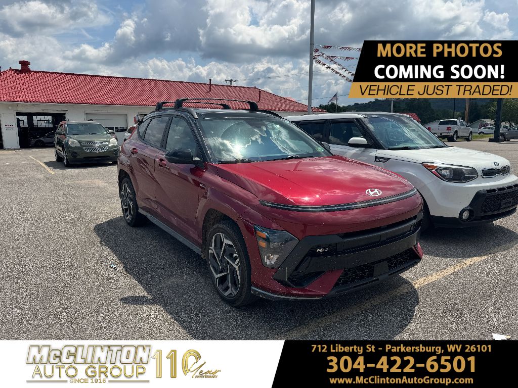 2024 Ultimate Red Metallic w/Black Roof Hyundai Kona N Line AWD